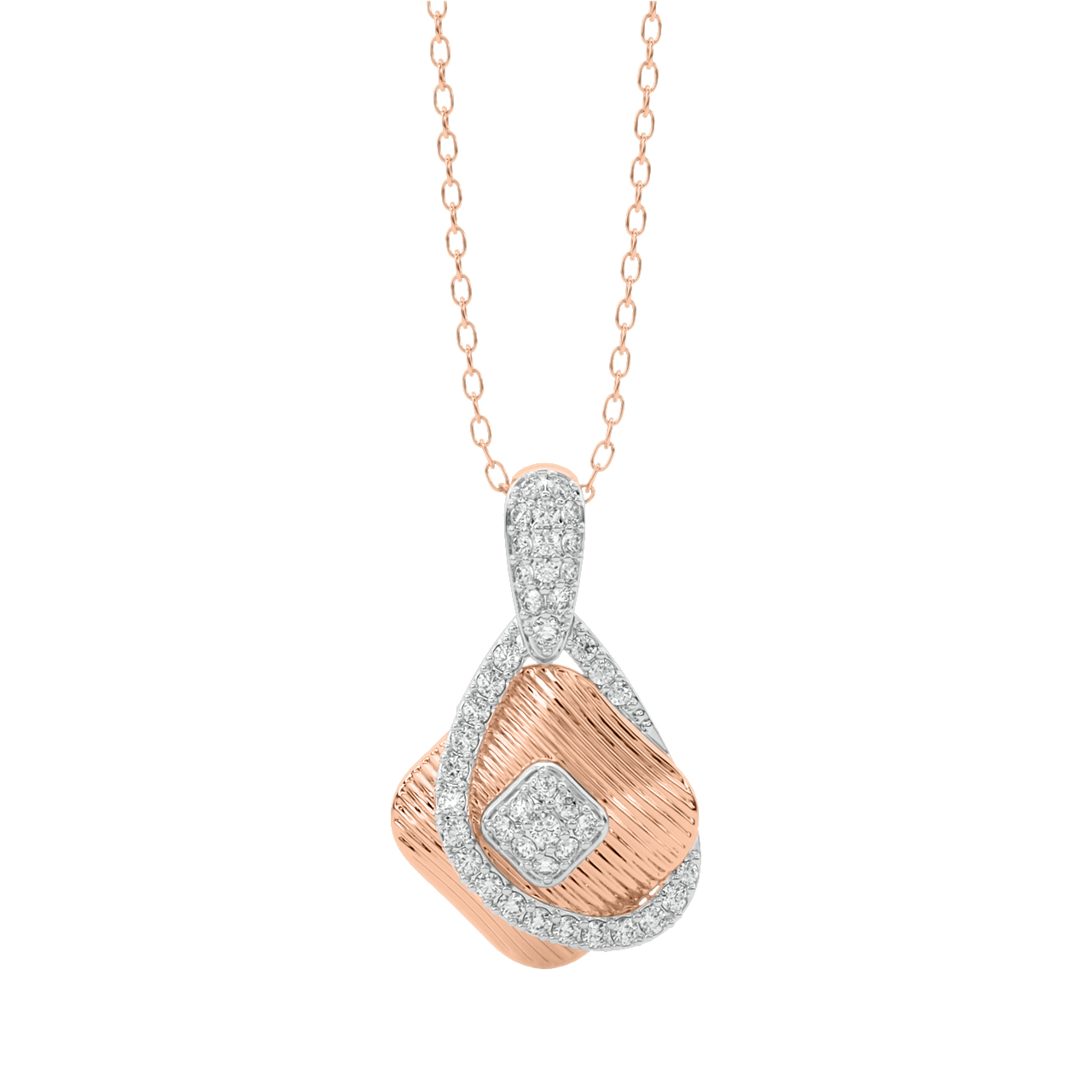 Ella Round Diamond Office Wear Pendant